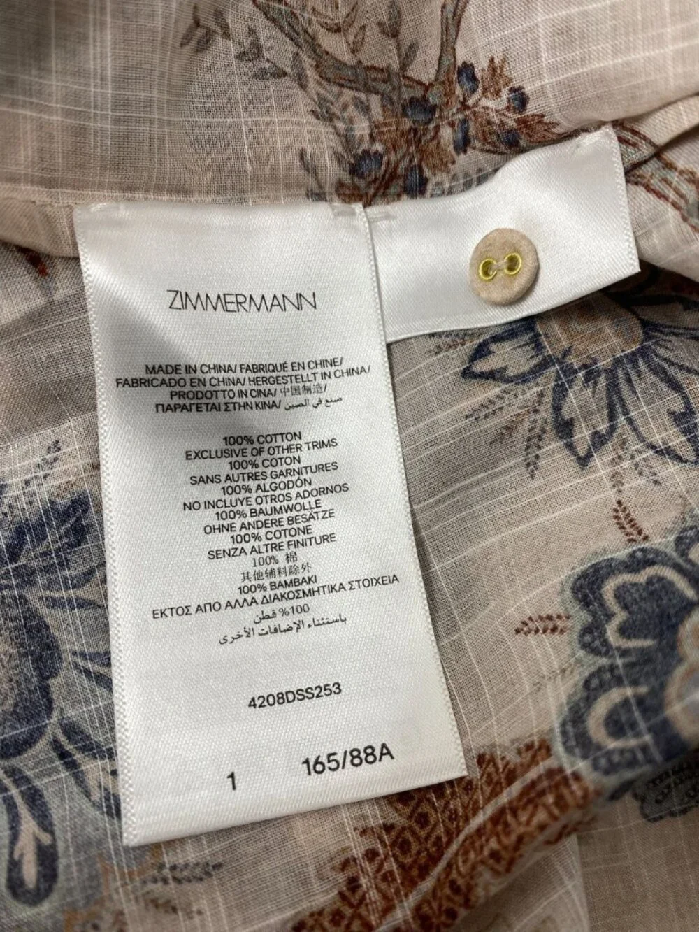 Zimmermann Ascension Tie Billow Cotton Tiered Maxi Dress AU 1 / US 6 NWT $1,250 - Picture 16 of 16